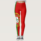 Mode van de vlag van Cool Portugal Leggings (Voorkant)