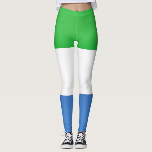 Mode van de vlag van Cool Sierra Leone Leggings (Voorkant)