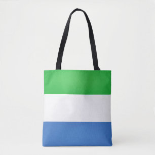 Mode van de vlag van Cool Sierra Leone Tote Bag