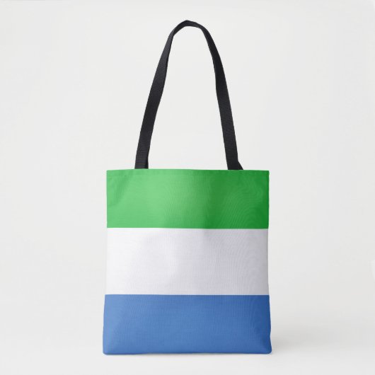 Mode van de vlag van Cool Sierra Leone Tote Bag (Voorkant)