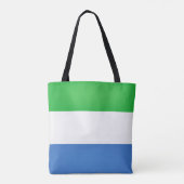 Mode van de vlag van Cool Sierra Leone Tote Bag (Achterkant)
