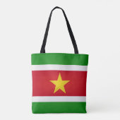 Mode van de vlag van Cool Suriname Tote Bag (Achterkant)