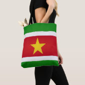 Mode van de vlag van Cool Suriname Tote Bag (Dichtbij)