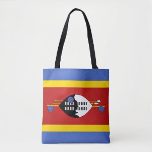 Mode van de vlag van Cool Swaziland (Eswatini) Tote Bag
