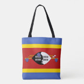 Mode van de vlag van Cool Swaziland (Eswatini) Tote Bag (Achterkant)