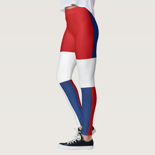 Mode van de vlag van de Dominicaanse Republiek Leggings (Links)