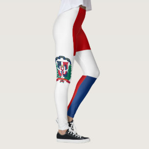 Mode van de vlag van de Dominicaanse Republiek Leggings