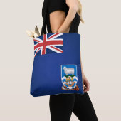 Mode van de vlag van de KoelFalklandeilanden Tote Bag (Dichtbij)
