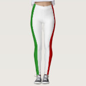 Mode van de vlag van Italië koelen Leggings (Voorkant)