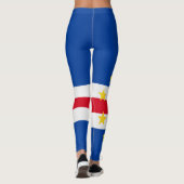 Mode van de vlag van Kaapverdië Leggings (Achterkant)