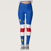 Mode van de vlag van Kaapverdië Leggings (Voorkant)