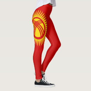Mode van de vlag van Kirgizië Leggings