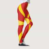 Mode van de vlag van Kool Macedonië Leggings (Rechts)