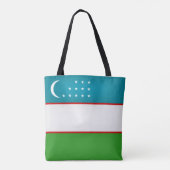 Mode van de vlag van Oezbekistan Tote Bag (Achterkant)