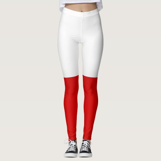 Mode van de vlag van Polen Leggings (Voorkant)