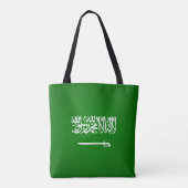 Mode van de vlag van Saoedi-Arabië Tote Bag (Achterkant)