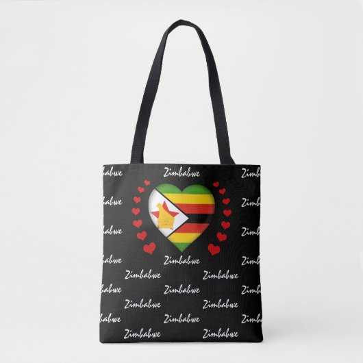 Mode van de vlag van Zimbabwe Tote Bag (Voorkant)