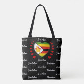 Mode van de vlag van Zimbabwe Tote Bag (Achterkant)