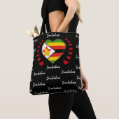 Mode van de vlag van Zimbabwe Tote Bag (Dichtbij)