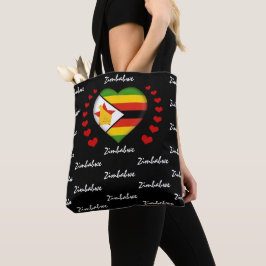 Mode van de vlag van Zimbabwe Tote Bag