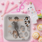 Mode van de vrouw papieren bordje (Feest)