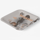 Mode van de vrouw papieren bordje (Gebogen)