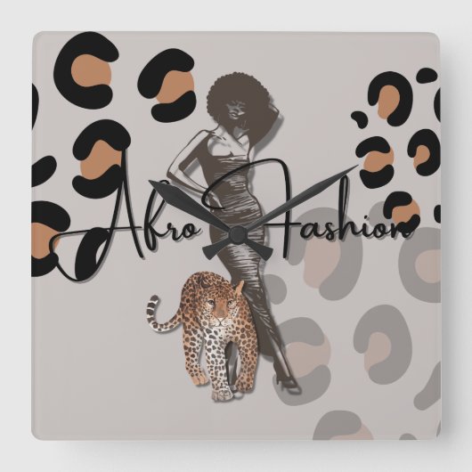 Mode van de vrouw vierkante klok (Voorkant)