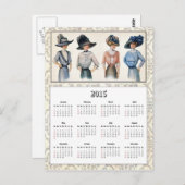 mode van Edwardian 2015 Briefkaart Agenda (Voorkant / Achterkant)