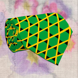 Mode van Elegant Jamaica, bedrijf Jamaicaanse vlag Stropdas
