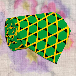 Mode van Elegant Jamaica, bedrijf Jamaicaanse vlag Stropdas