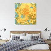 Mode van Floral Canvas Afdruk (Insitu (Slaapkamer))