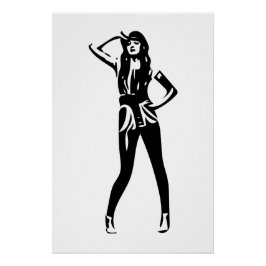 Mode van geschetste couture perfect poster