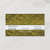 Mode van goudlederslangen visitekaartje (Achterkant)