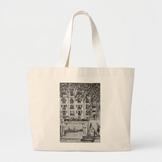 Mode van het Majestic Cannes Film festival TV Grote Tote Bag (Voorkant)