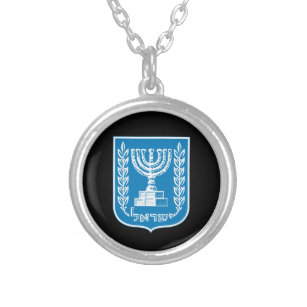 Mode van Israël en het Israëlische Embleem - juwel Zilver Vergulden Ketting