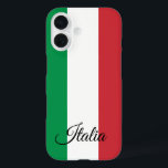 Mode van Italië en Italiaanse vlag, reizen/sport iPhone 16 Hoesje<br><div class="desc">Iphone Case (Mobile): Italië & Italiaanse vlag - mode - houd van mijn land,  nationale patriotten,  reizen,  vakantie-/sportfans</div>