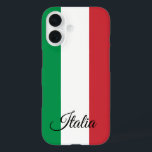 Mode van Italië en Italiaanse vlag, reizen/sport iPhone 16 Hoesje<br><div class="desc">Iphone Case (Mobile): Italië & Italiaanse vlag - mode - houd van mijn land,  nationale patriotten,  reizen,  vakantie-/sportfans</div>