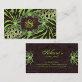 Mode van juwelen Visitekaartje Zebra luipaard Limo (Voorkant / Achterkant)