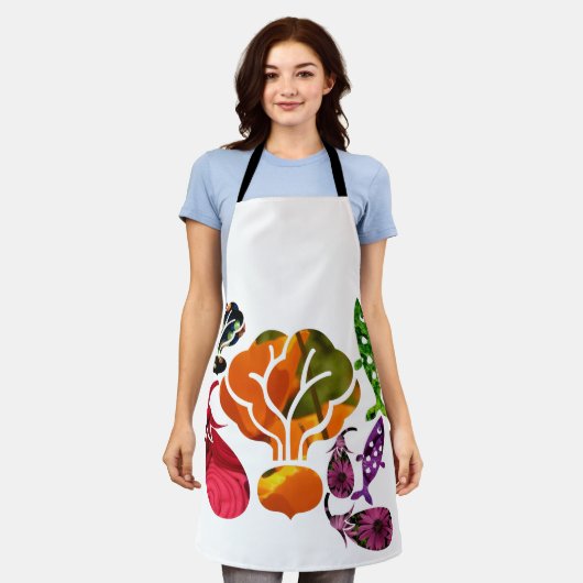 mode van luxe levensmiddelen schort (Gedragen)