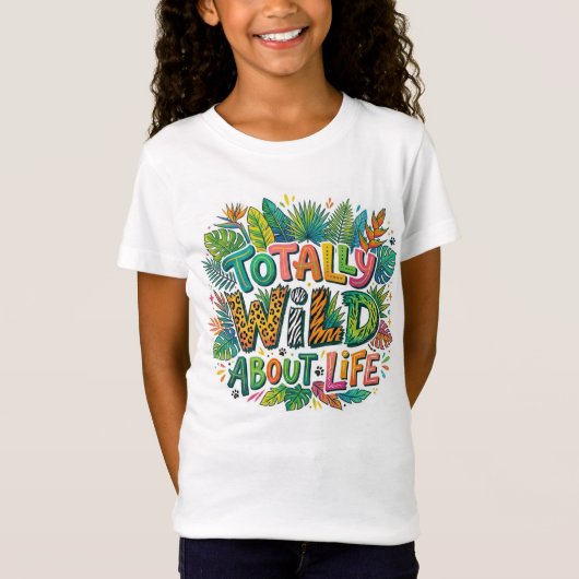 Mode van meisje t-shirt (Voorkant)