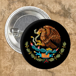 Mode van Mexicaanse en Mexicaanse adelaar Ronde Button 3,2 Cm