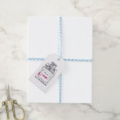 Mode van parfumflesjes, afbeelding van waterverf cadeaulabel (Met Touw)