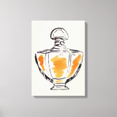 Mode van parfumflesjes, afbeelding van waterverf canvas afdruk (Voorkant)