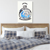 Mode van parfumflesjes, afbeelding van waterverf canvas afdruk (Insitu (Slaapkamer))