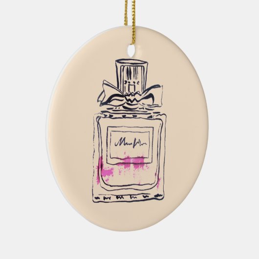 Mode van parfumflesjes, afbeelding van waterverf keramisch ornament (Rechts)