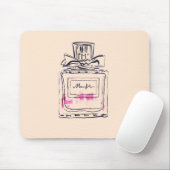 Mode van parfumflesjes, afbeelding van waterverf muismat (Met muis)