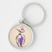 Mode van parfumflesjes, afbeelding van waterverf sleutelhanger (Voorkant)