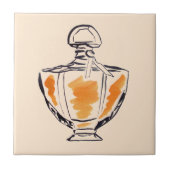 Mode van parfumflesjes, afbeelding van waterverf tegeltje (Voorkant)