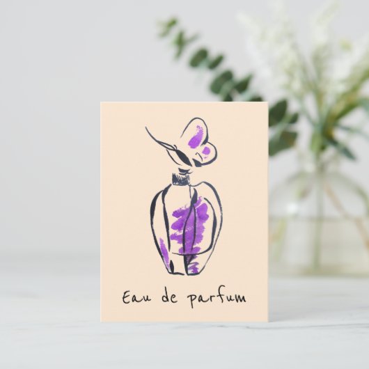 Mode van parfumflessen Eau de parfum Briefkaart (Staand voorkant)