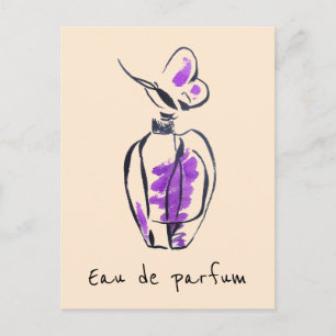 Mode van parfumflessen Eau de parfum Briefkaart